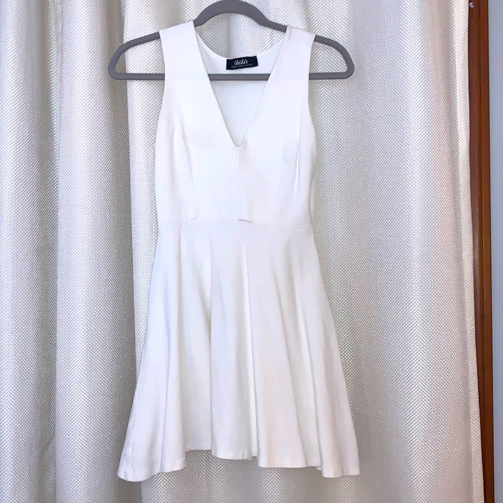 White Skater Cocktail Dress (Lulus)